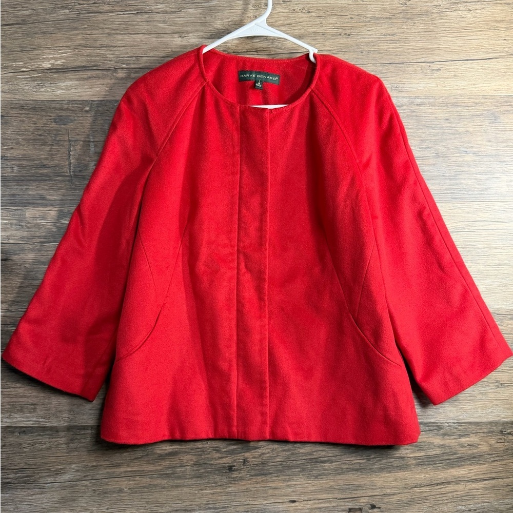 Harve Benard‎ Vibrant Red Suit Jacket Blazer